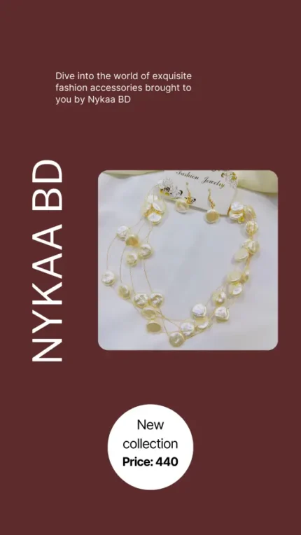 Oval-Shaped Pearl Mala Set